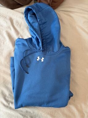 Mens under armour L blue sweatshirt